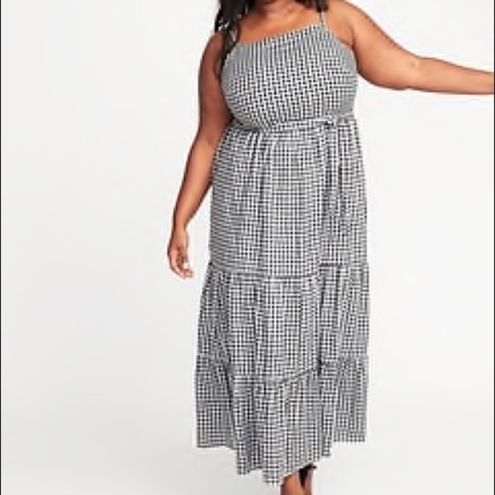 Old Navy Gingham Maxi Dress